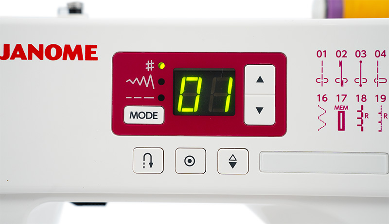 Janome DC1000 Central Function Buttons